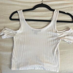 White crop tank top top